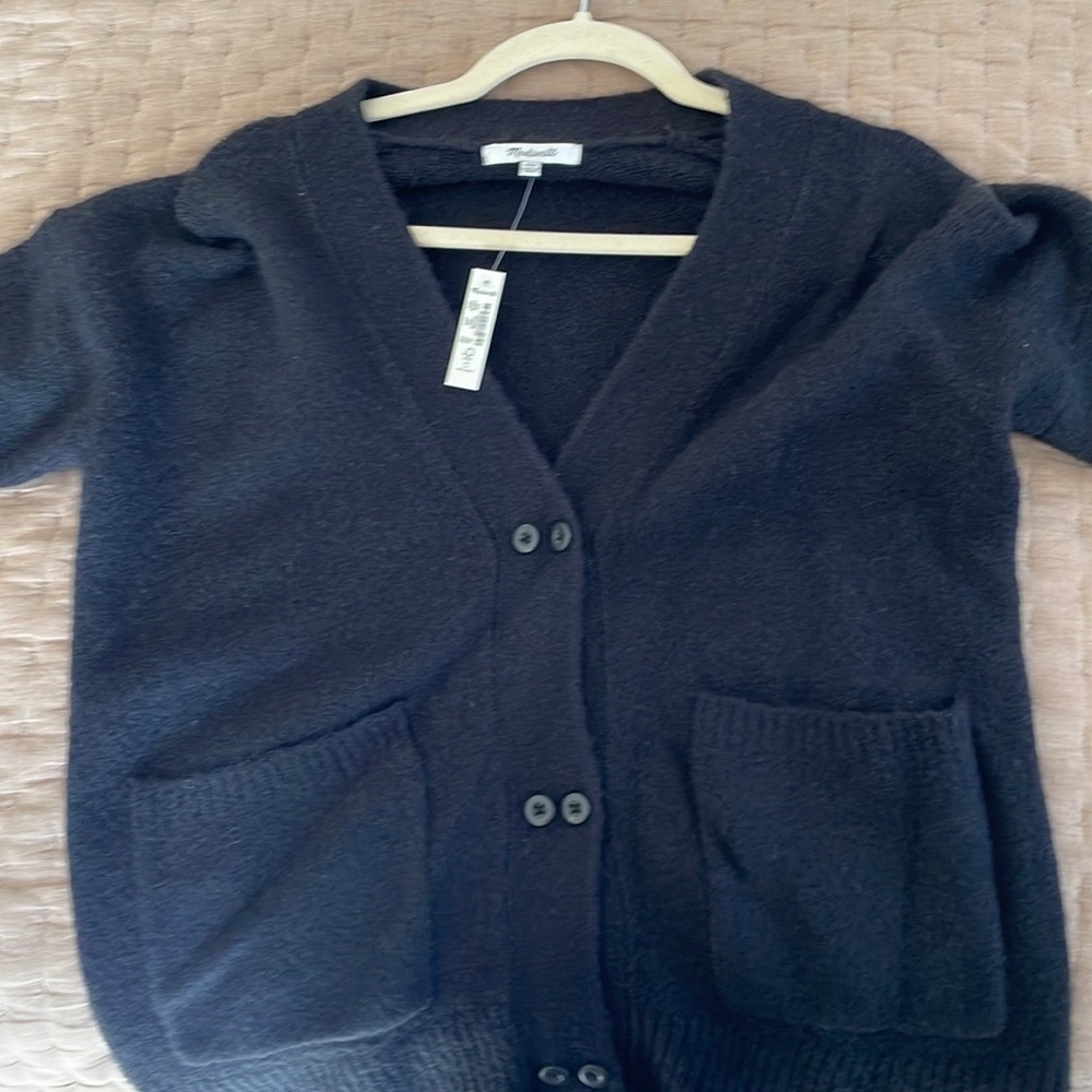 Black madewell cardigan. Never worn